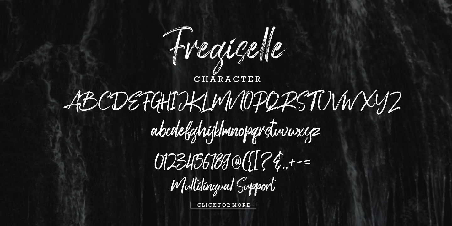 Пример шрифта Fregiselle Brush #3